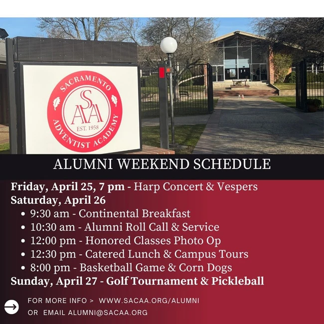 Alumni Weekend Schedule